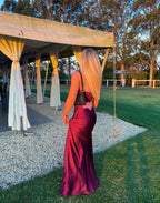 Louise dress in Burgundy