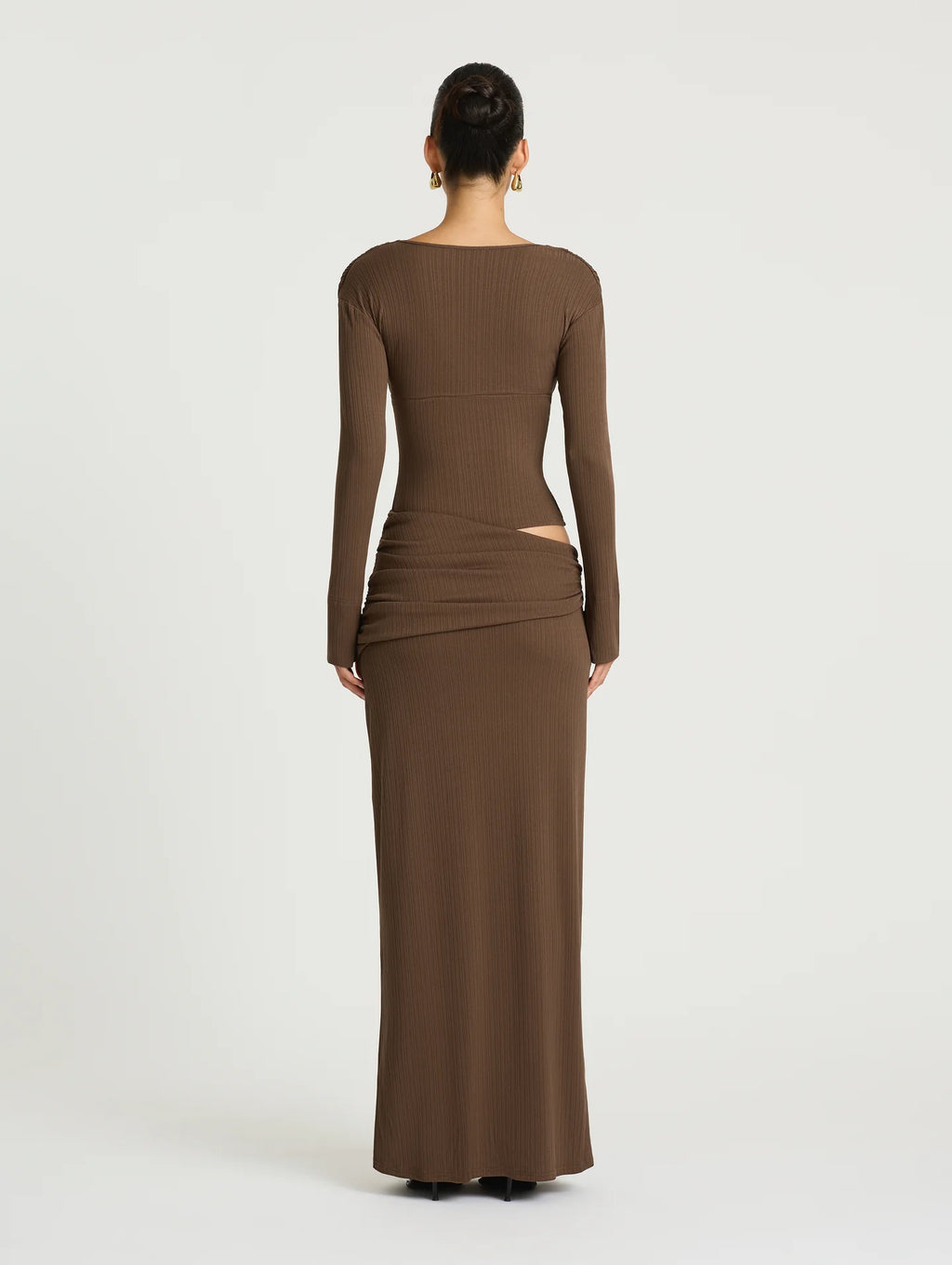Agnes Maxi Dress in Chocolate