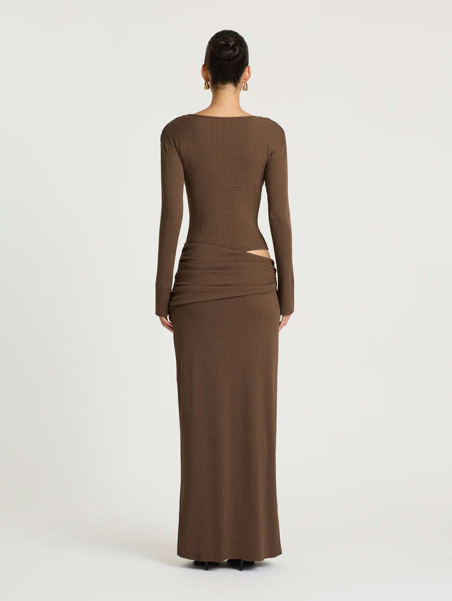 Agnes Maxi Dress in Chocolate