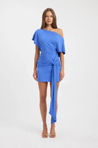 Lorenze Mini Dress in Blue