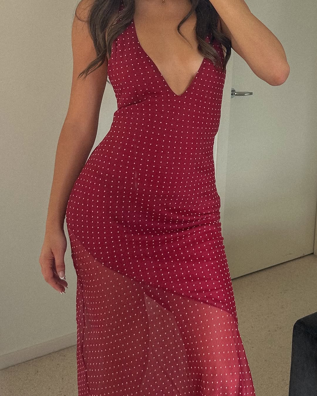 Jasmine Dress In Wine
