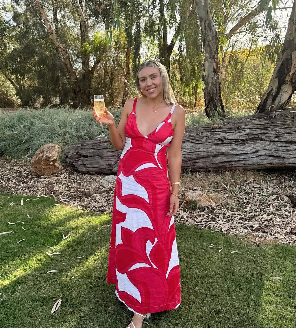 Zani Dress in Red