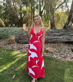 Zani Dress in Red