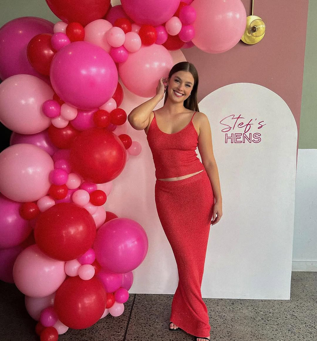 Sequin Set in Red