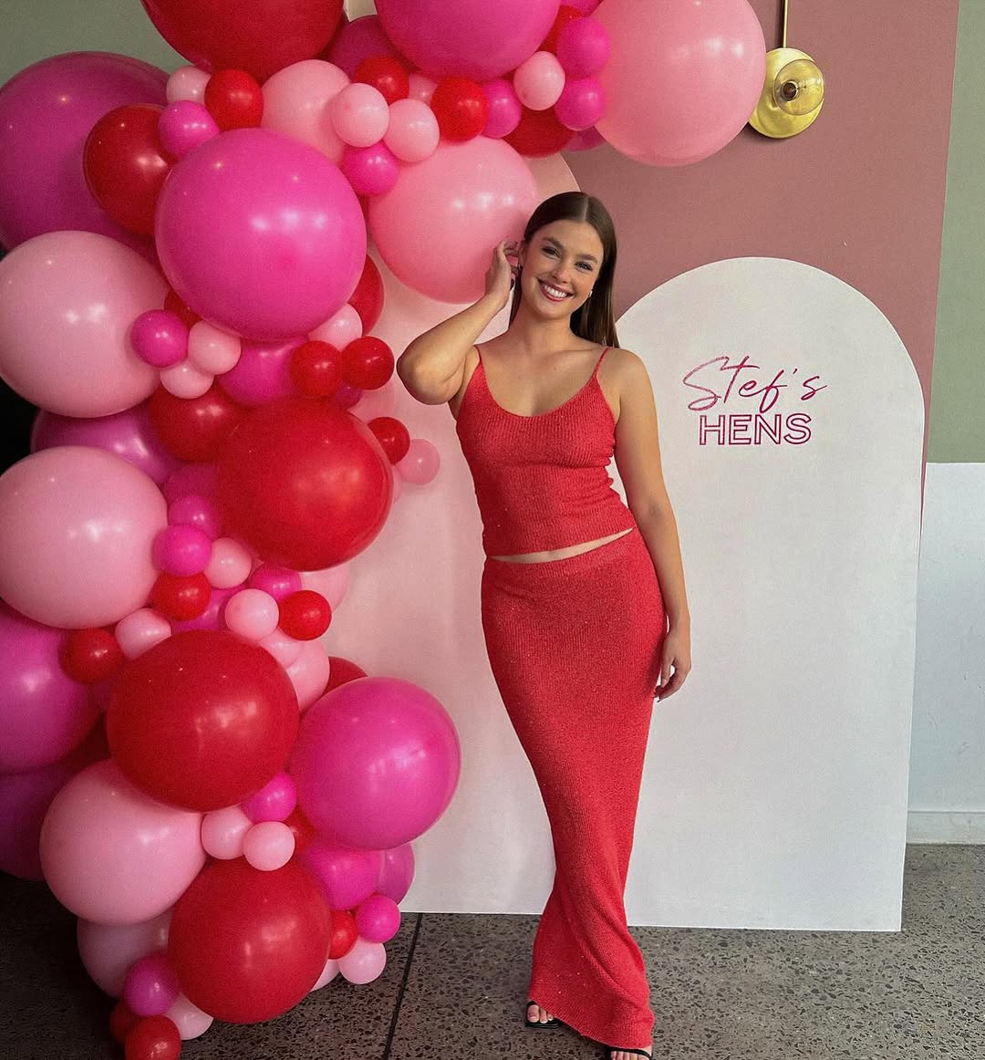 Sequin Set in Red