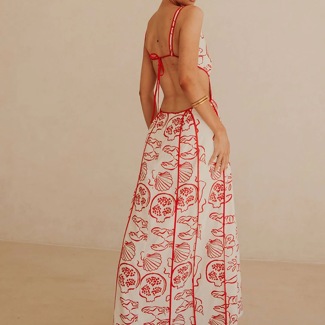 Eliska Dress In Red