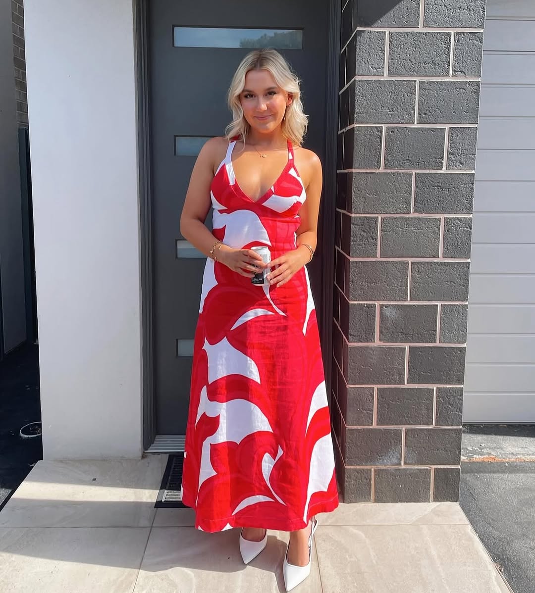 Zani Dress in Red