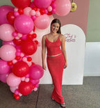 Sequin Set in Red