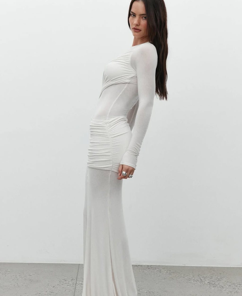 Kanani Dress in White