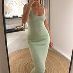 Ana Dress in Sequin Sage