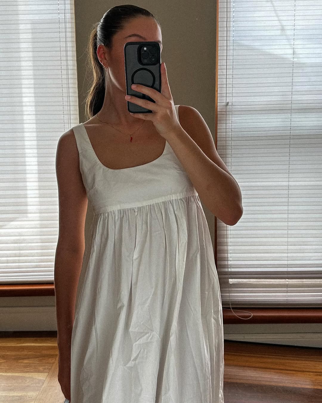 Puff Tiered White Maxi