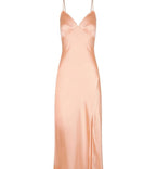 Hayley Slip Dress In Peach