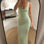 Ana Dress in Sequin Sage