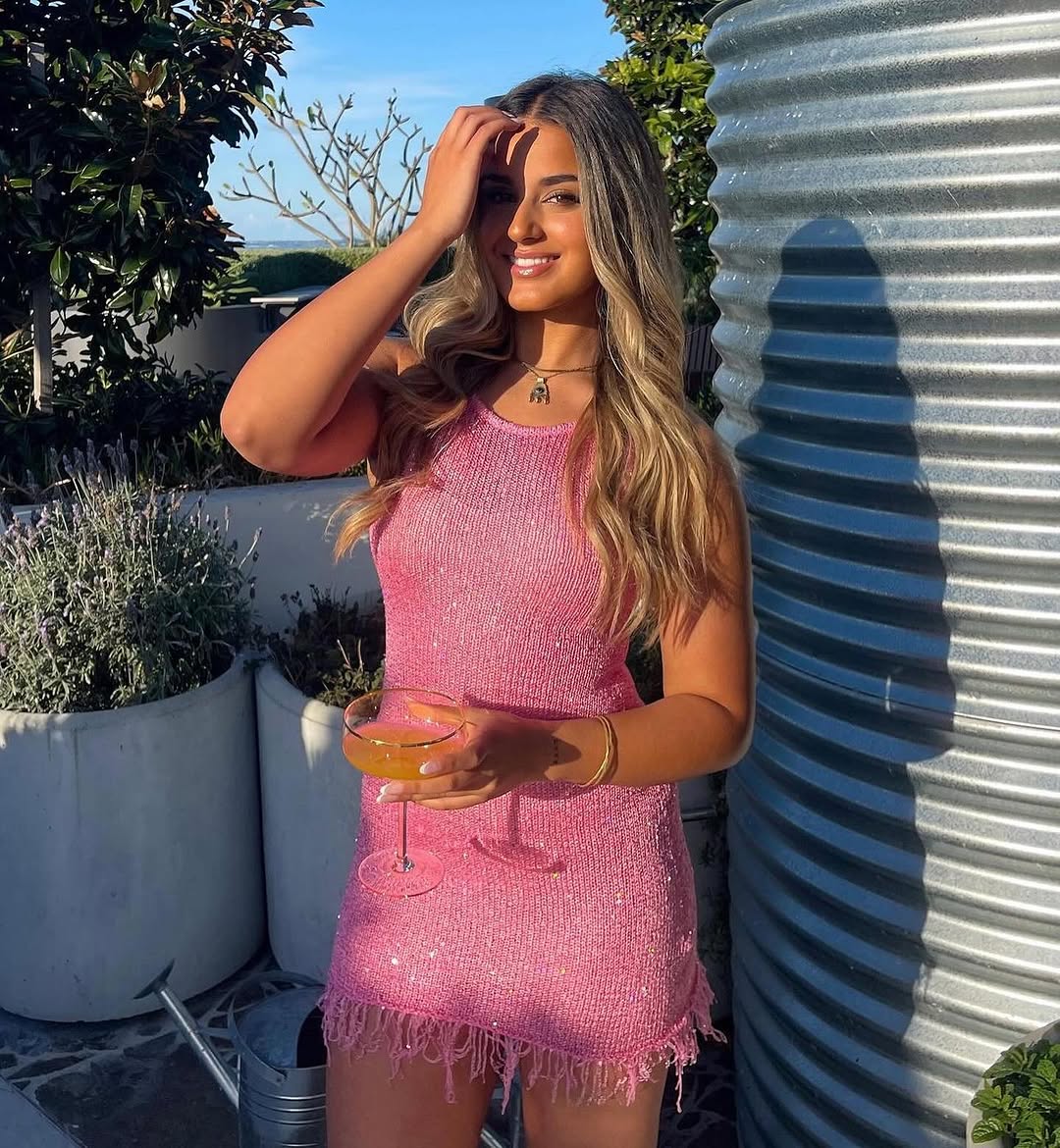 Natalia Mini in Sequin Pink