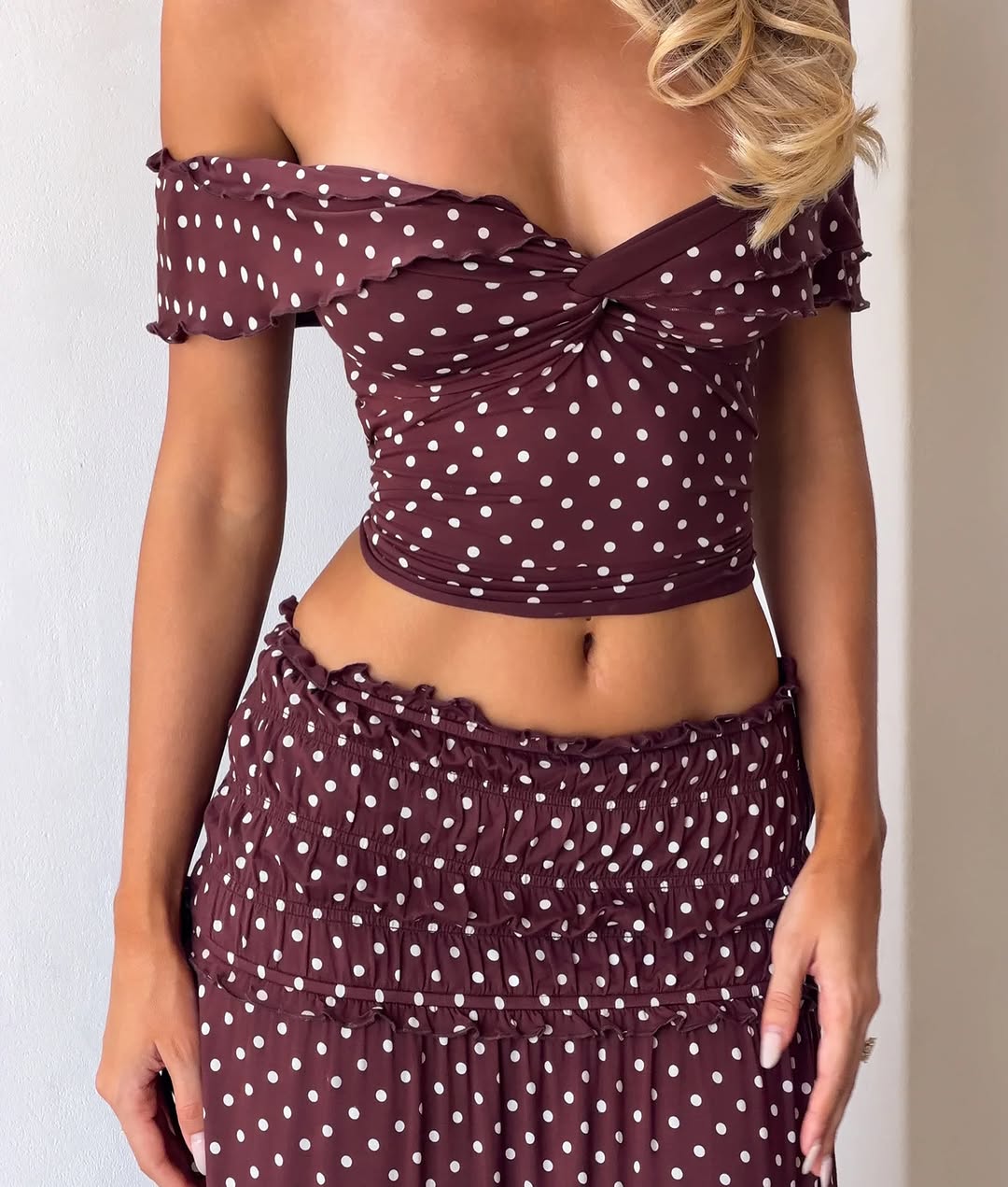 Denali Set In Brown Polka
