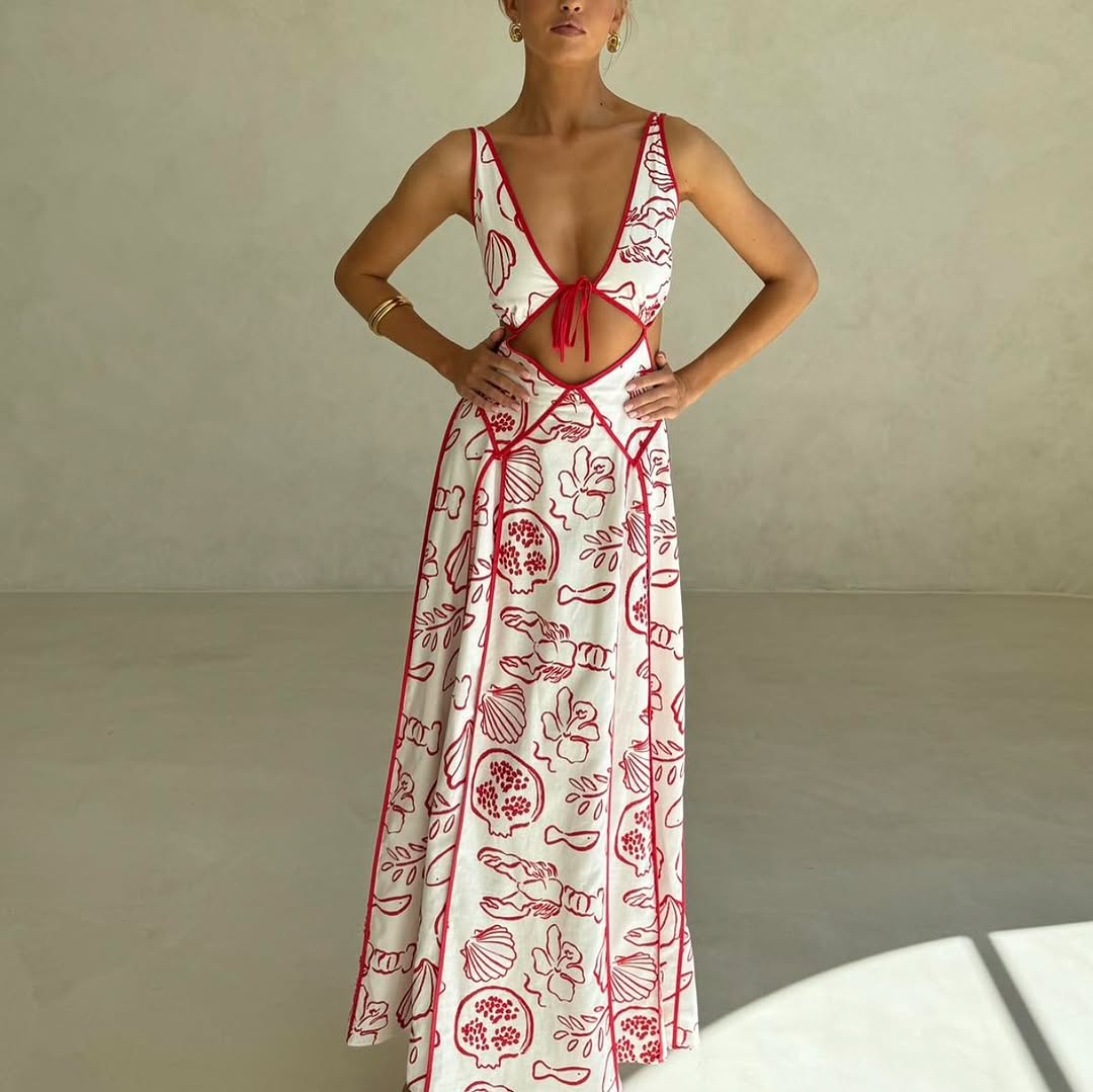 Eliska Dress In Red
