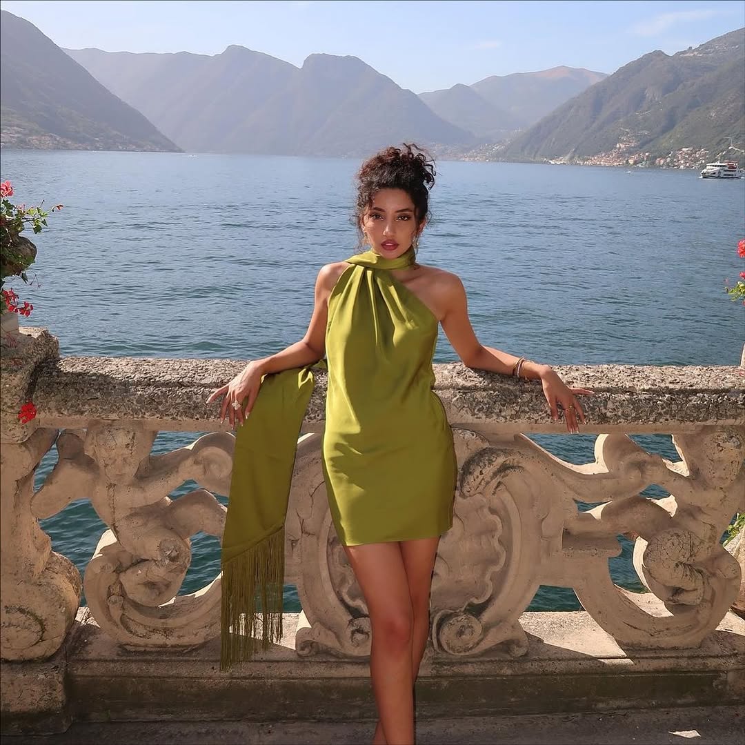 Serafia Mini Dress In Olive