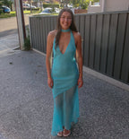 Jasmine Dress In Aqua