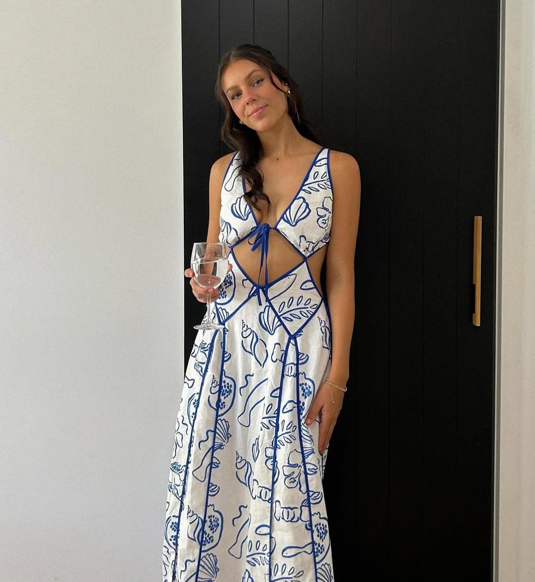 Eliska Dress in Blue