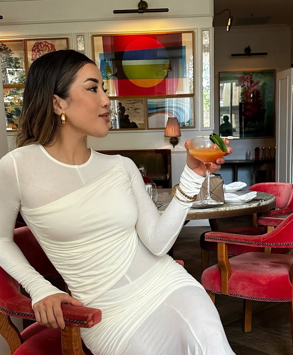 Kanani Dress in White