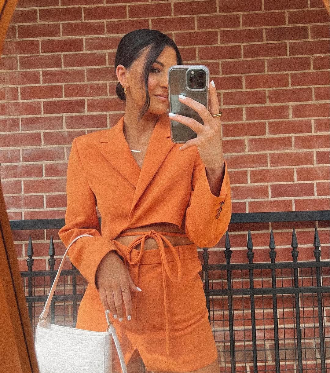 Orange Blazer Set