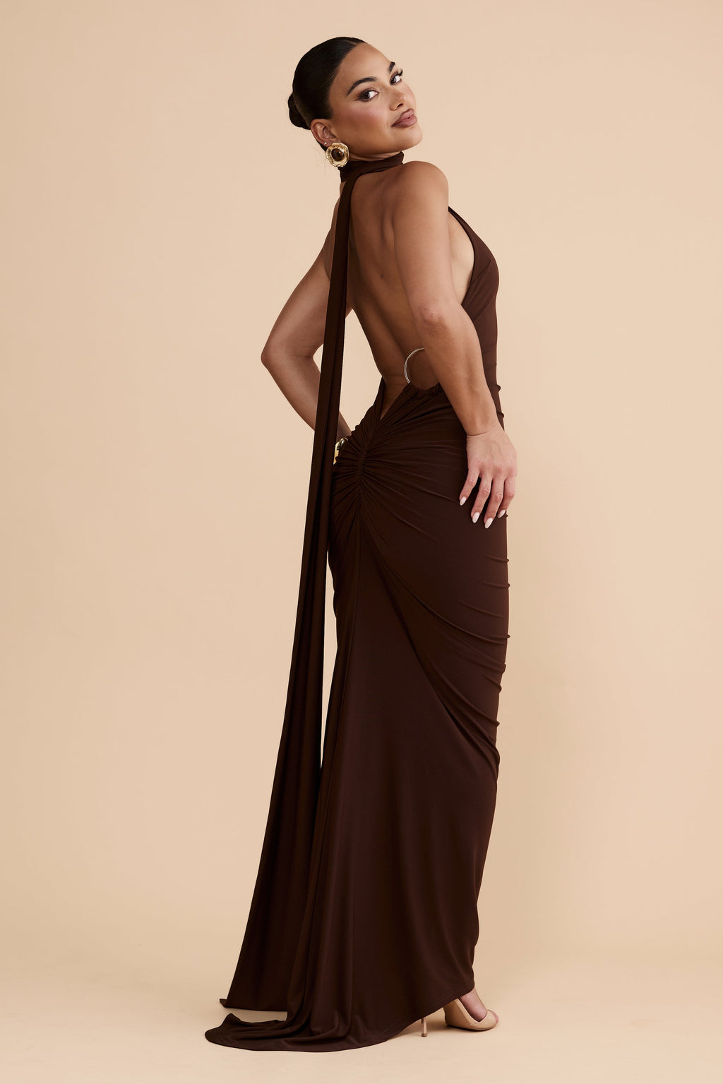 Constantina Dress In Brown